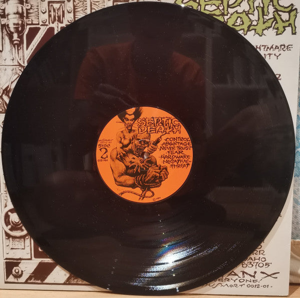 Septic Death – Need So Much Attention... Acceptance Of Whom - LP - With Insert - Unofficial - Vinyl Like New / Cover Like New (M-/M-).