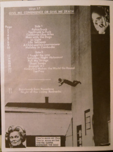 Dead Kennedys – Give Me Convenience Or Give Me Death - LP + 7" + Booklet - White Label - 1989 (Australia) - AIM – AIM 1028 - Vinyl Very Good Plus (VG+) / Cover Very Good Plus (VG+)