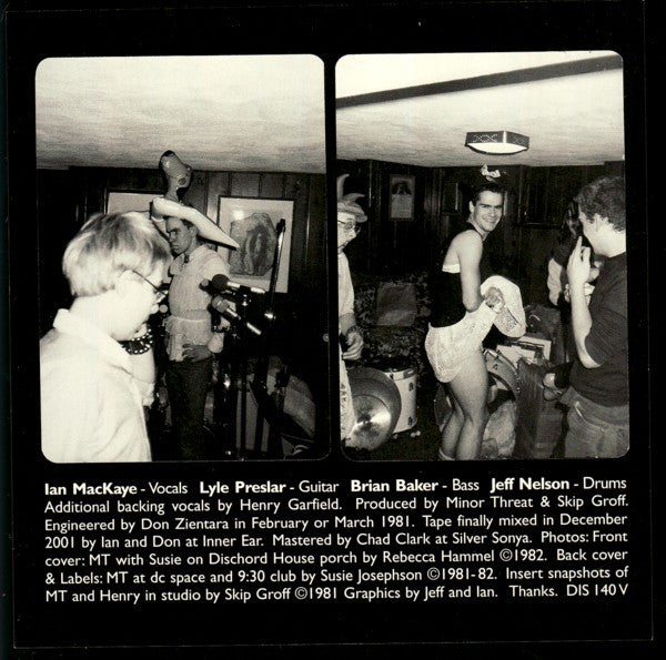 Minor Threat – First Demo Tape - 7" - With Insert - 2003 - Dischord Records – DIS 140 V - Como Nuevo / Like New (M- / M-)