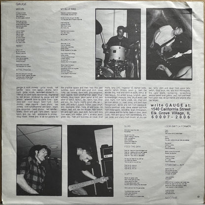 Gauge – Soothe - LP - 1993 - THD Records – THD 11, Radius Records – Radius 2 - Vinilo Muy Buen Estado / Portada Muy Buen Estado (VG+/VG+) - DISPONIBILIDAD INMEDIATA / IMMEDIATE AVAILABILITY.