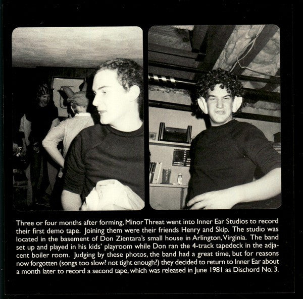 Minor Threat – First Demo Tape - 7" - With Insert - 2003 - Dischord Records – DIS 140 V - Como Nuevo / Like New (M- / M-)