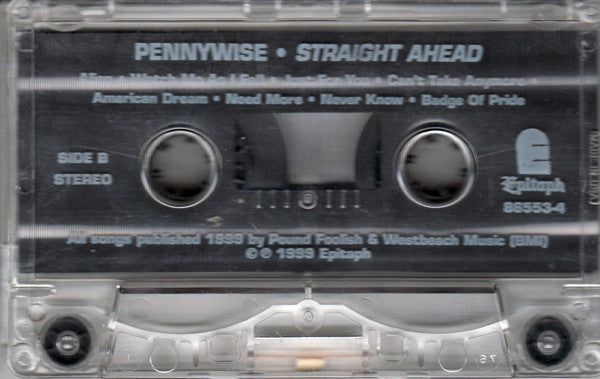 Pennywise – Straight Ahead - Cassette - 1999 - Epitaph – 86553-4 - NUEVO / PRECINTADO - NEW / SEALED.