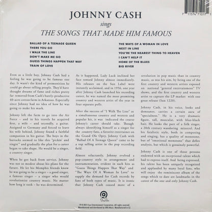 Johnny Cash - Sings The Songs That Made Him Famous - LP